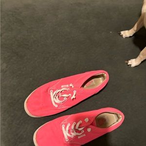 Used vans pink neon
